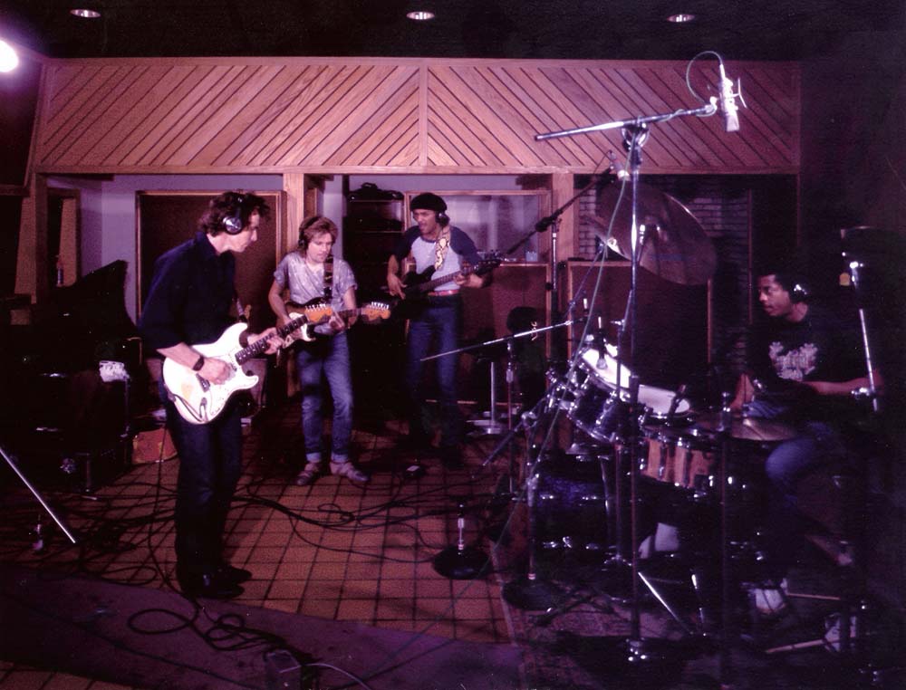 Bobby Mack with the Neville Brothers in Studio